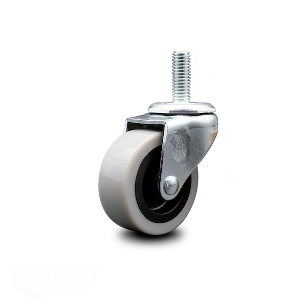 2 Inch Thermoplastic Rubber Wheel 1/2 Inch Threaded Stem Caster